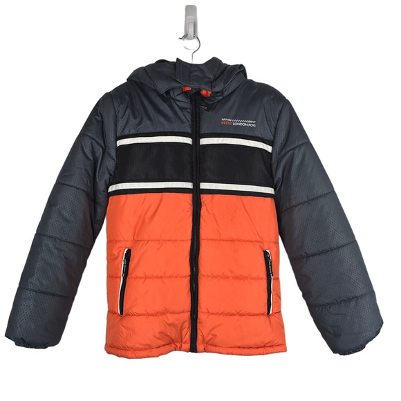 LONDON FOG BOY'S 54 E18 Winter Athletic Snow Puffer Jacket Coat 14/16